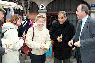 Hertzel MIMOUN Secr�taire & Alain BERGOT Pr�sident 2003-2004 de notre Rotary Club