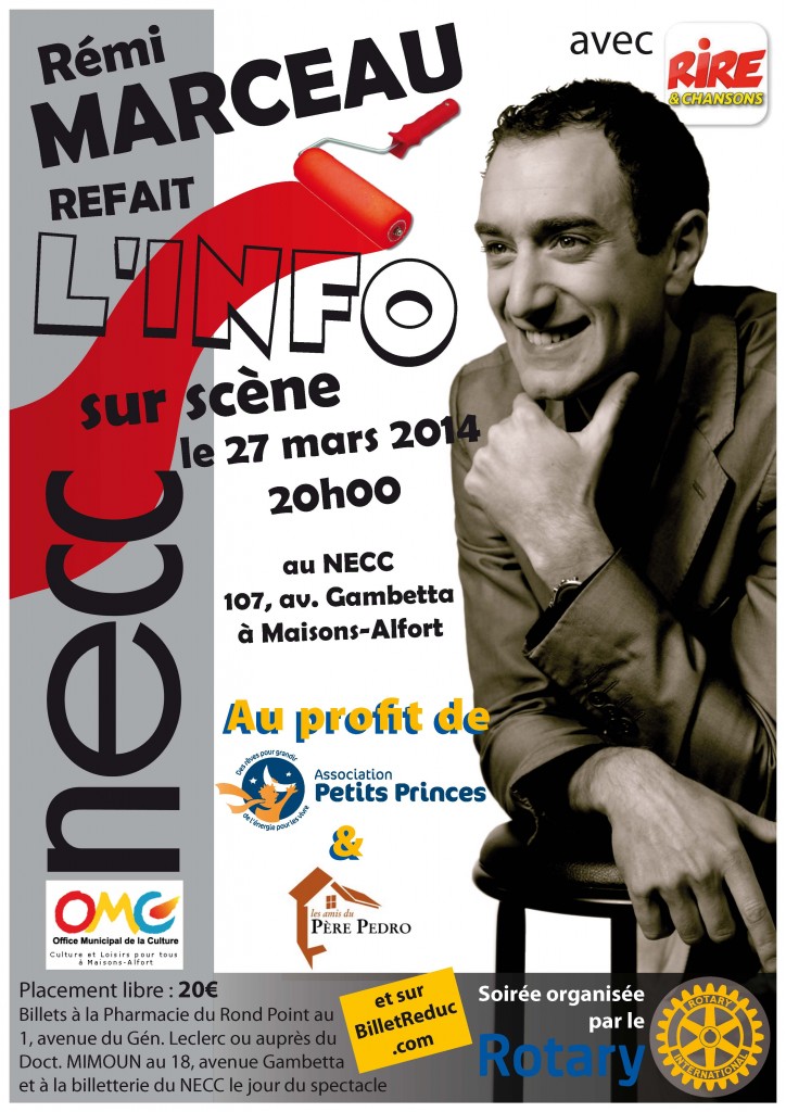 Rémi MARCEAU refait l'Info sur scène