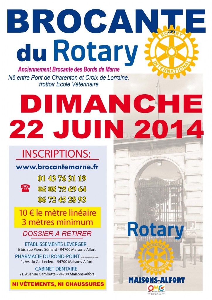 Affiche de la Brocante 2014